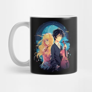 your lie in april fanart anime graphic tee Mug